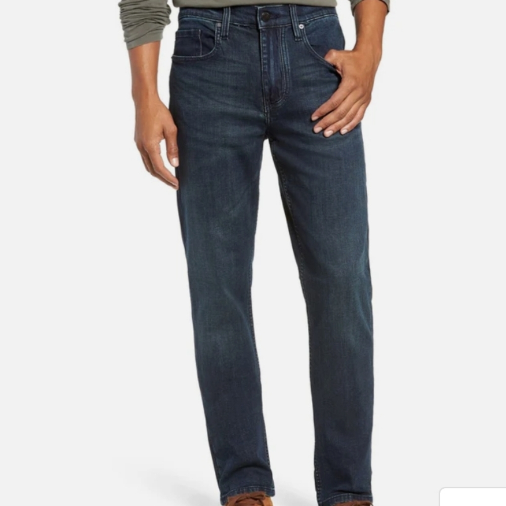Blank NYC Stanton Straight Fit Medium Wash Blue Mens Size 33 x 32 Denim Jeans